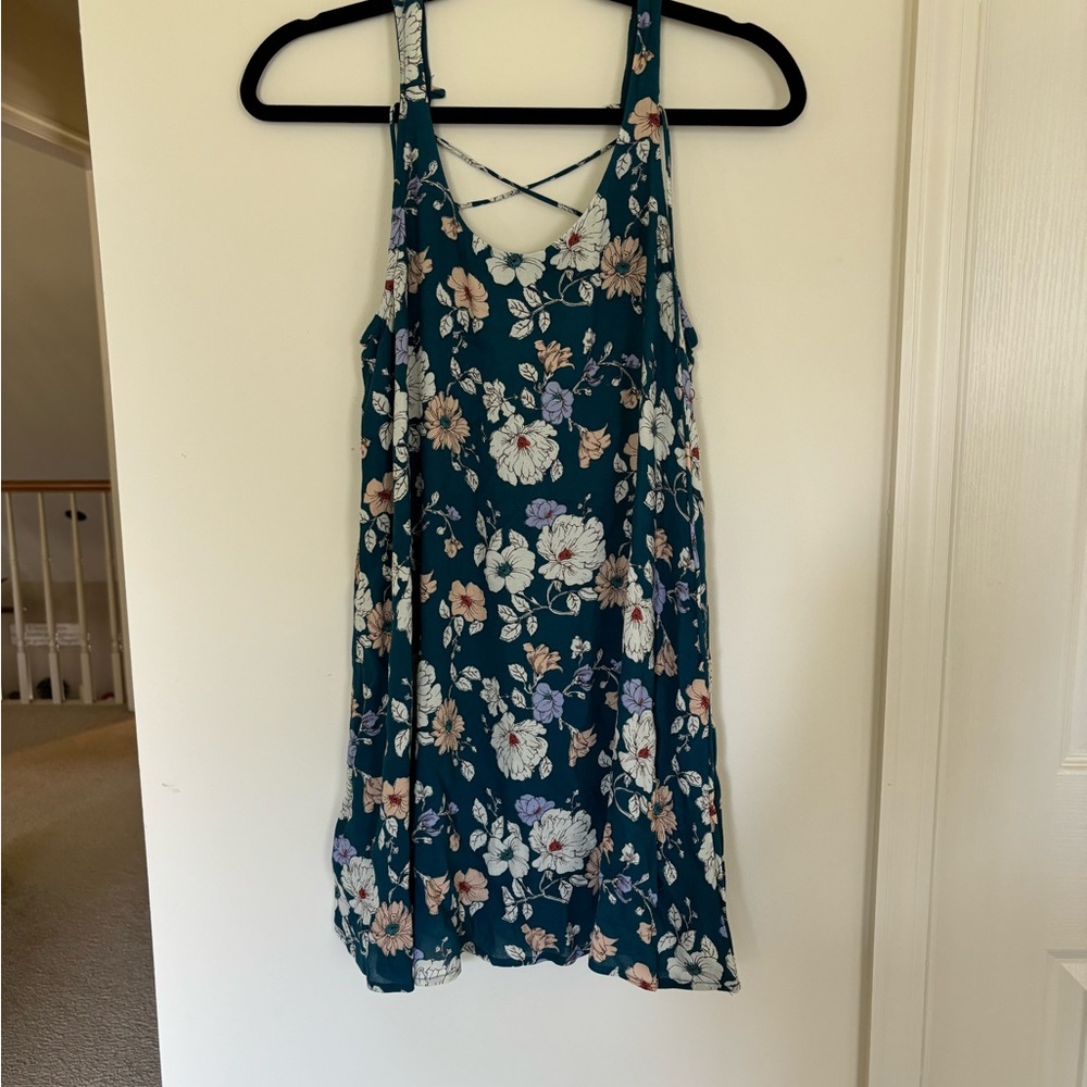 Floral Print Sleeveless Dress